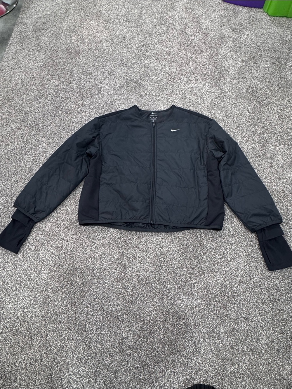 Nike Women’s Black Puffer Bomber Jacket